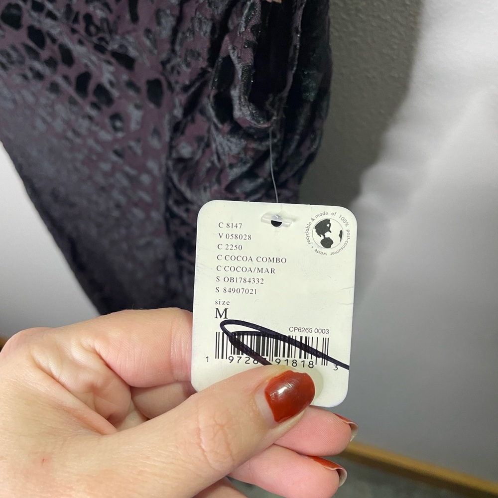NWT Free People Intimately In My Heart Bodycon Burnout Velvet Midi Slip Dress - Picture 4 of 11
